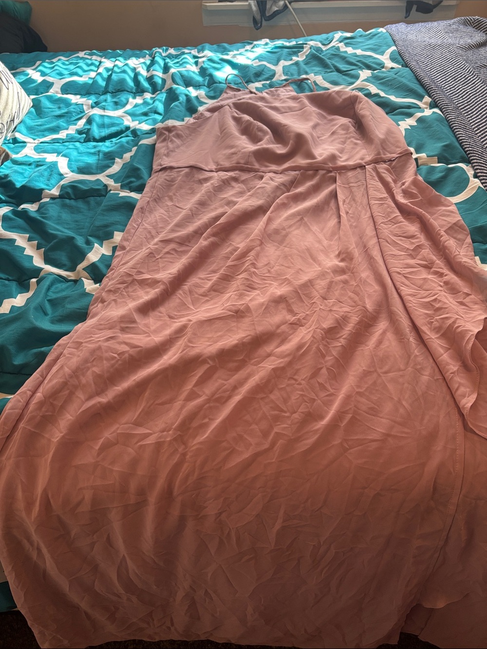 David’s Bridal Women's Dusty Rose Gown